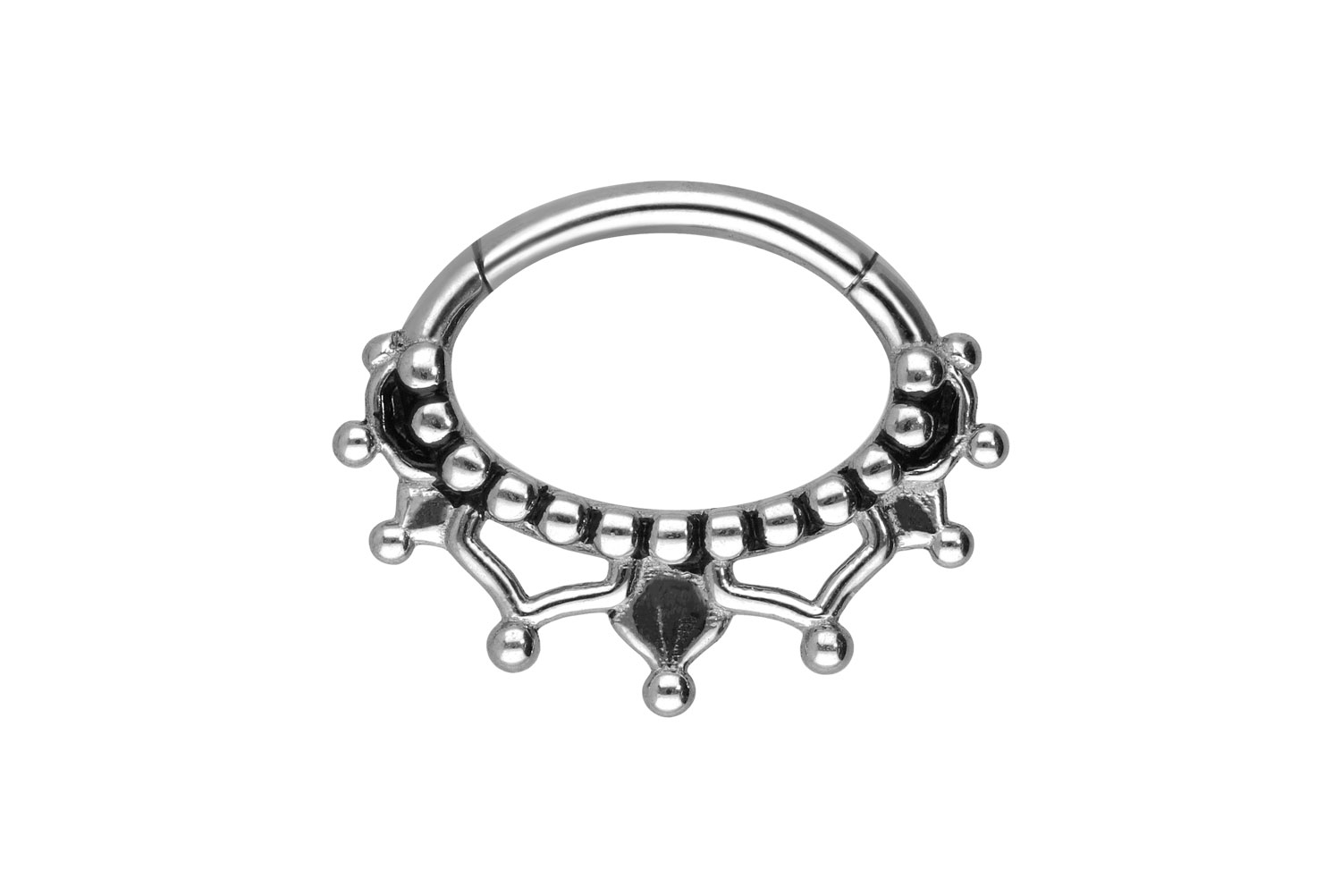 Chirurgenstahl Segmentring Clicker Piercing ORIENTALISCHES DESIGN